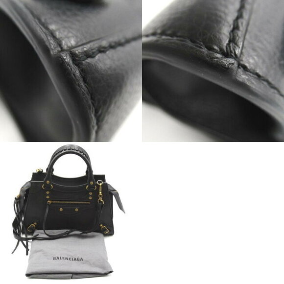 Balenciaga Neo Classic City Shoulder Bag Leather Black - Picture 10 of 10